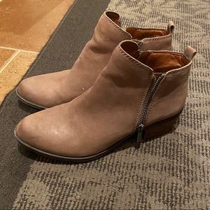 Tan Lucky Brand Ankle Boots